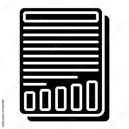 Report Glyph Icon