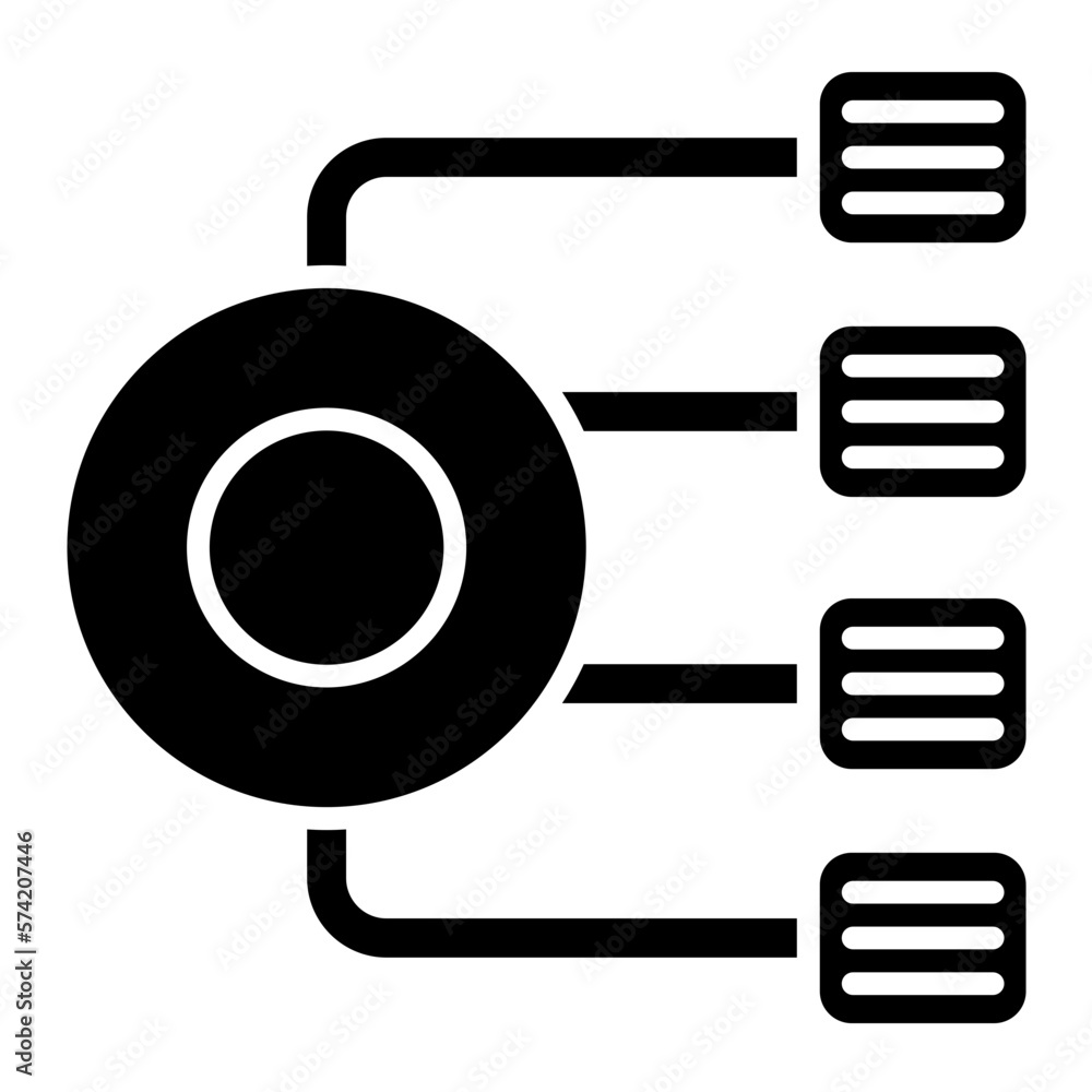 Objective Glyph Icon Objective Glyph Icon
