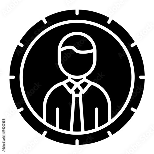 Head Hunting Glyph Icon