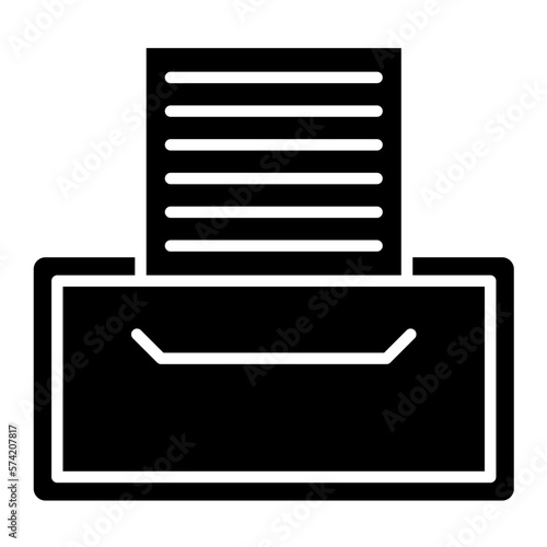Record Keeping Glyph Icon