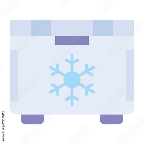 Freezer Flat Multicolor Icon