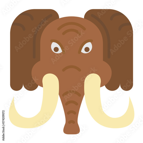Mammoth Flat Multicolor Icon