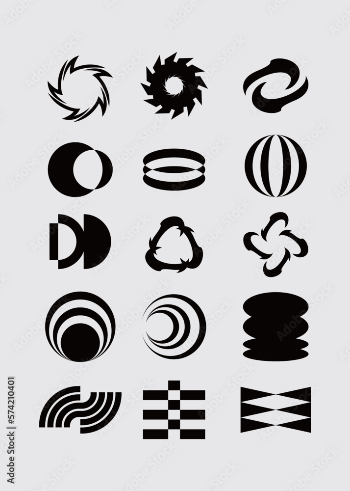 Hypebeast symbol round shape element poster icon futuristic interface vector set editable Hypebeast symbol round shape element poster icon futuristic interface vector set editable