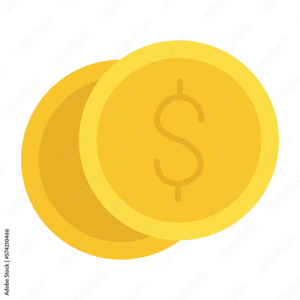 Dollar Flat Multicolor Icon Dollar Flat Multicolor Icon