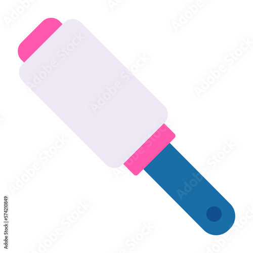 Lint Roller Flat Multicolor Icon