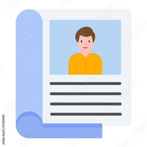 Magazine Flat Multicolor Icon