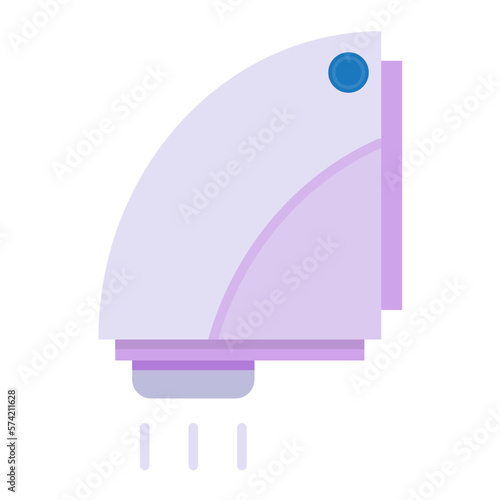 Hand Dryer Flat Multicolor Icon