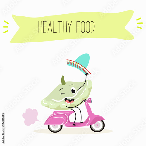 Illustration with funny characters marrow, pattypan,courgette, crop, zucchini, patisson.  Funny and healthy food. Vitamins, cute face food, ingredients, vegetarianism, vector cartoon, antioxidant.