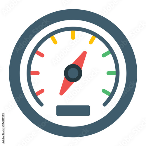 Barometer Flat Multicolor Icon