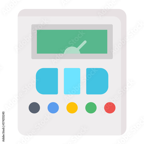 Tester Machine Flat Multicolor Icon