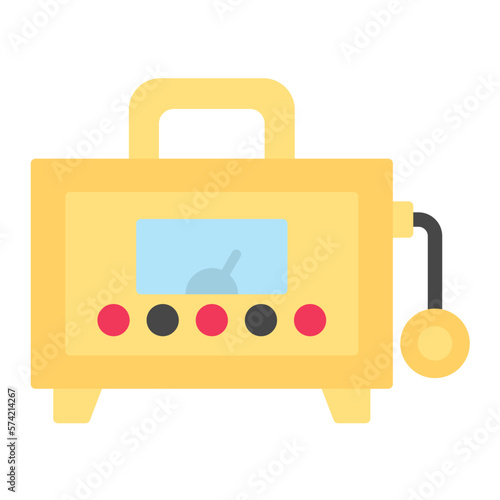 Dosimeter Flat Multicolor Icon