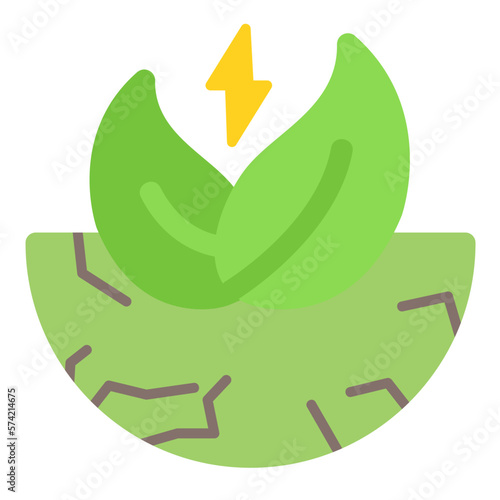 Sustainable Energy Flat Multicolor Icon