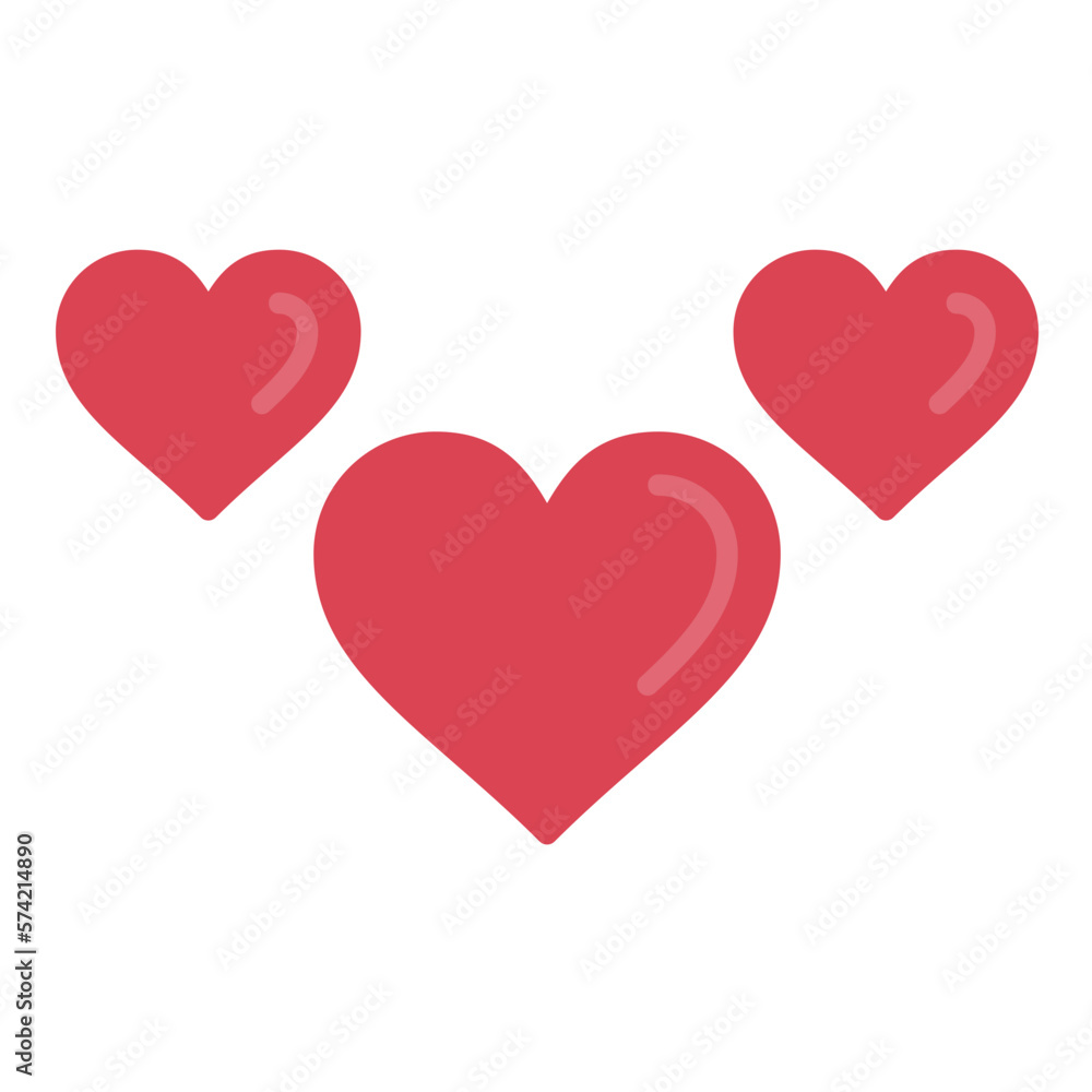 Heart Flat Multicolor Icon