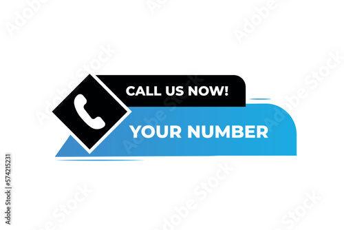 Call us button call sign vector illustration