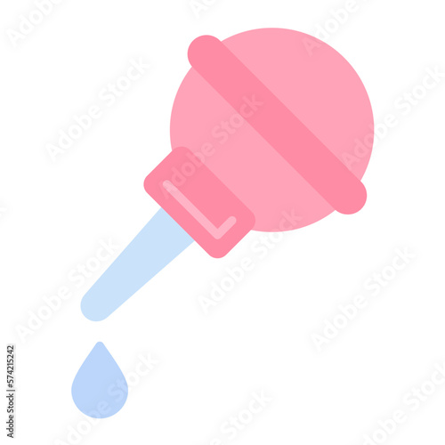 Nasal Aspirator Flat Multicolor Icon