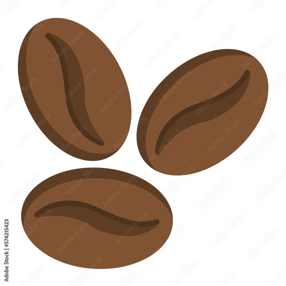 Coffee Beans Flat Multicolor Icon Coffee Beans Flat Multicolor Icon