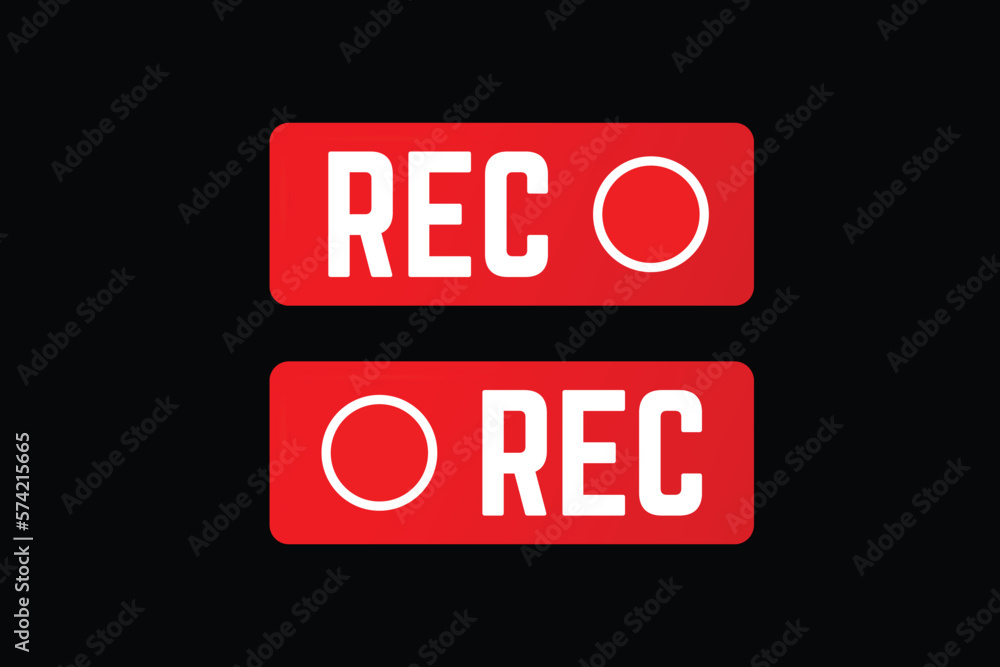 Video recording icon design illustration. Video recording icon design illustration.