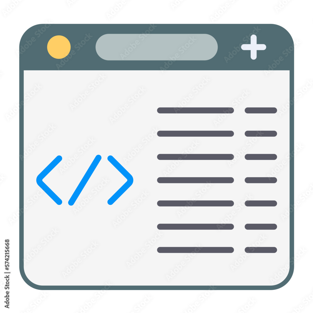 Programming Flat Multicolor Icon Programming Flat Multicolor Icon