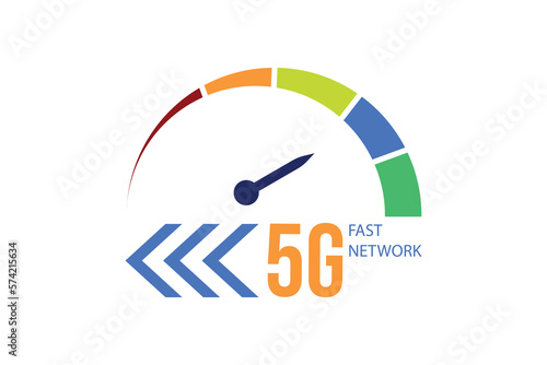 Digital 5g fifth generation technology vector