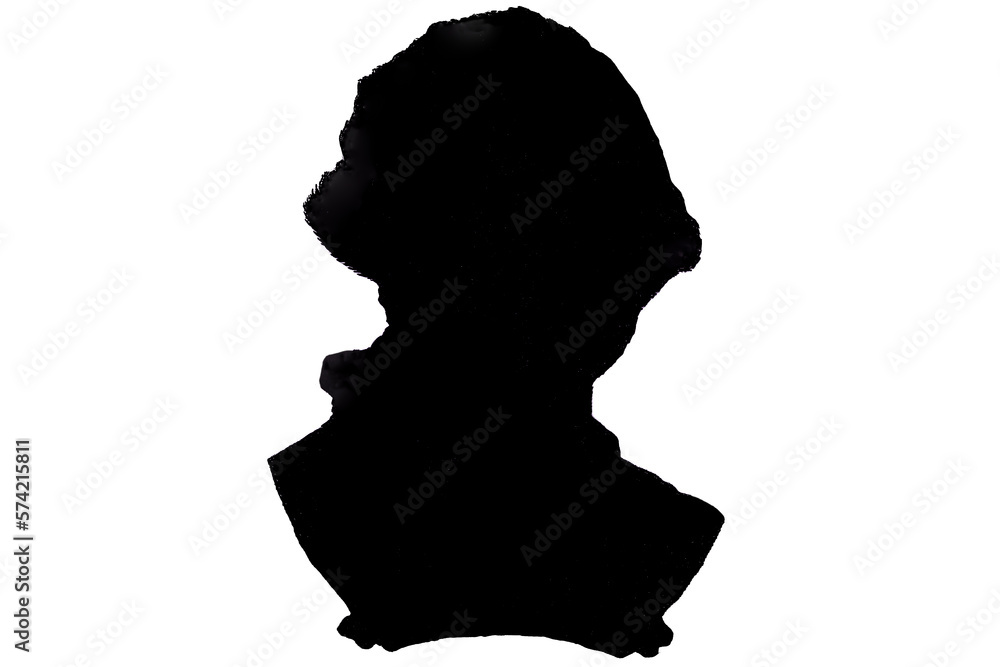 Photo &amp; Art Print George Washington silhouette isolated on white ...