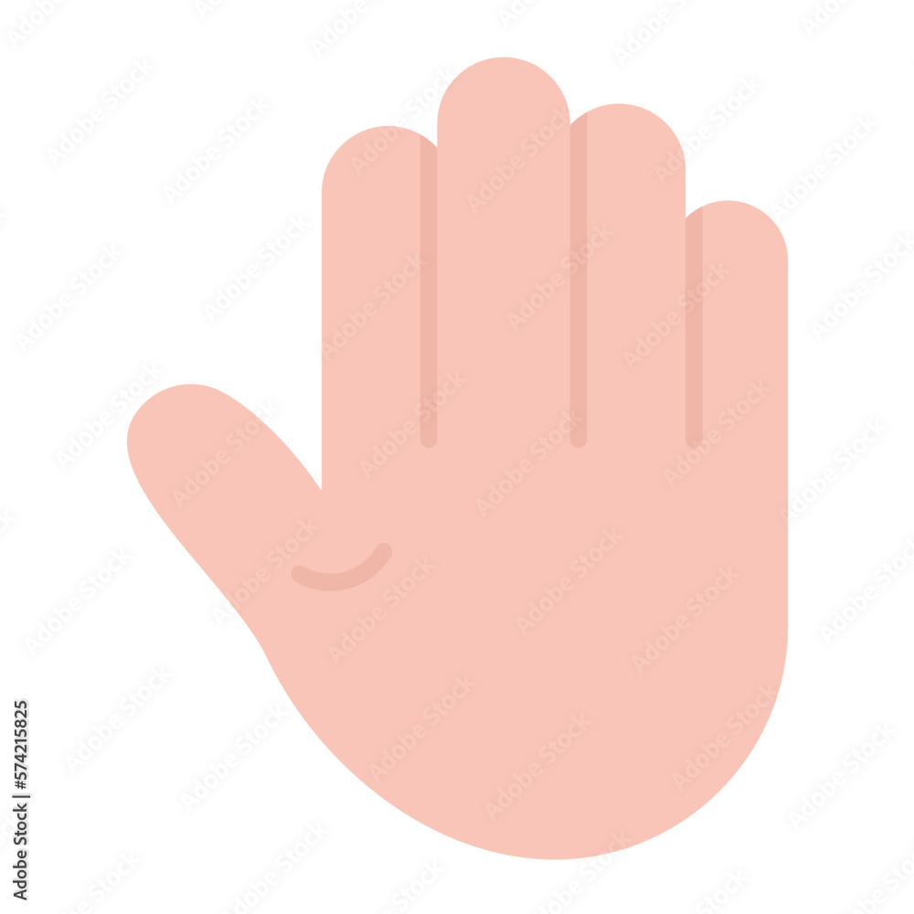 Hand Flat Multicolor Icon Hand Flat Multicolor Icon