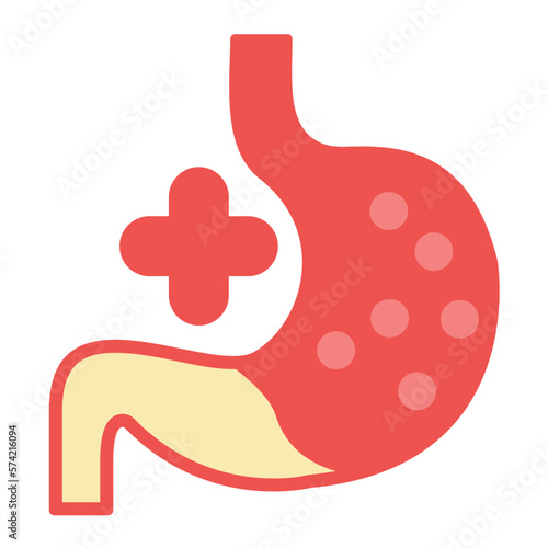 Gastroenterology Flat Multicolor Icon