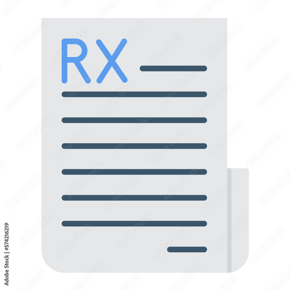 Prescription Flat Multicolor Icon Prescription Flat Multicolor Icon
