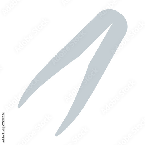 Tweezers Flat Multicolor Icon