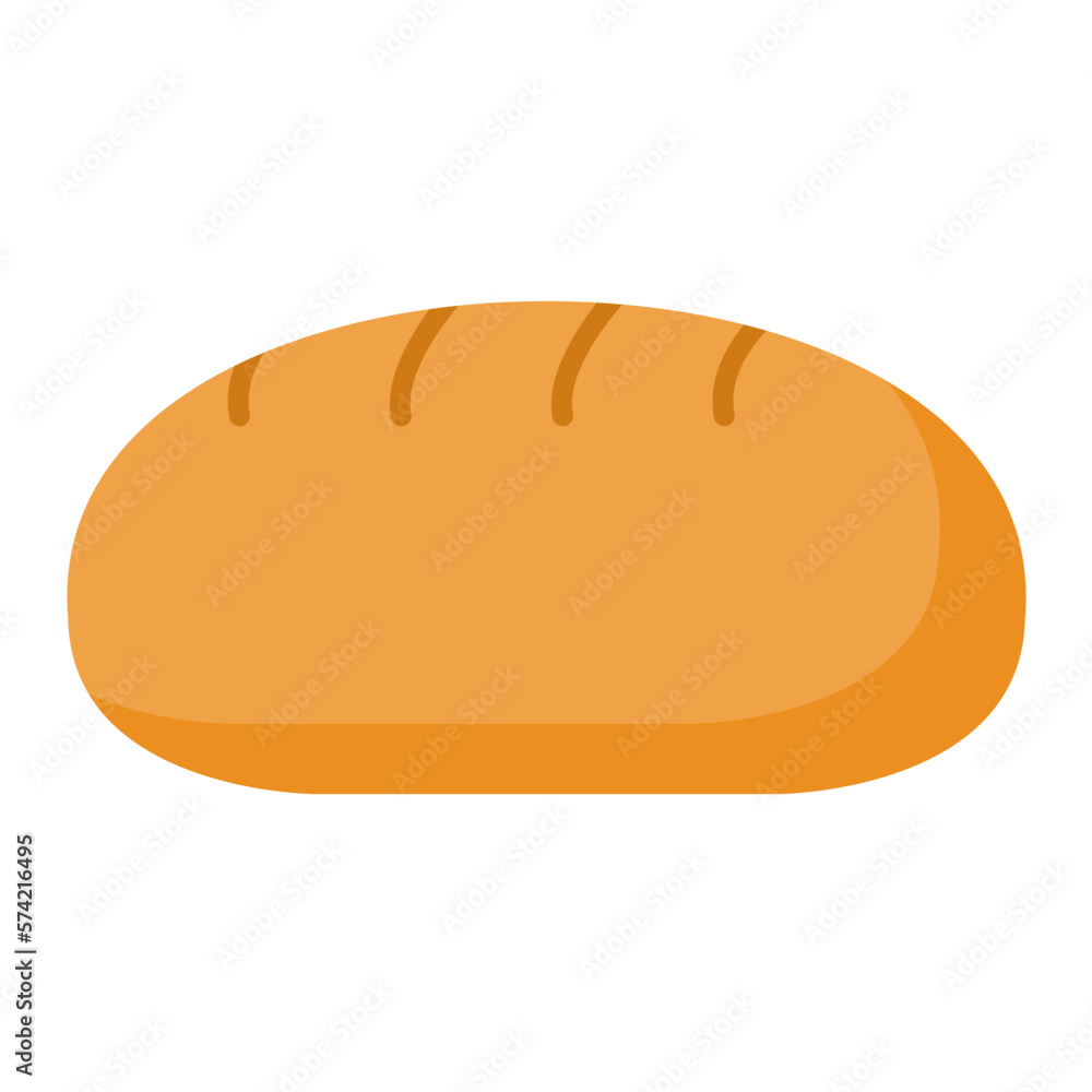 Baguette Flat Multicolor Icon Baguette Flat Multicolor Icon