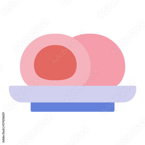 Mochi Flat Multicolor Icon