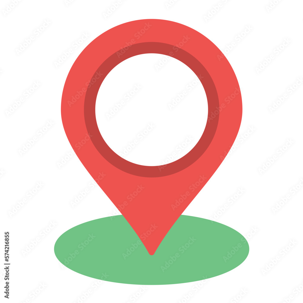 Point of Interest Flat Multicolor Icon Point of Interest Flat Multicolor Icon