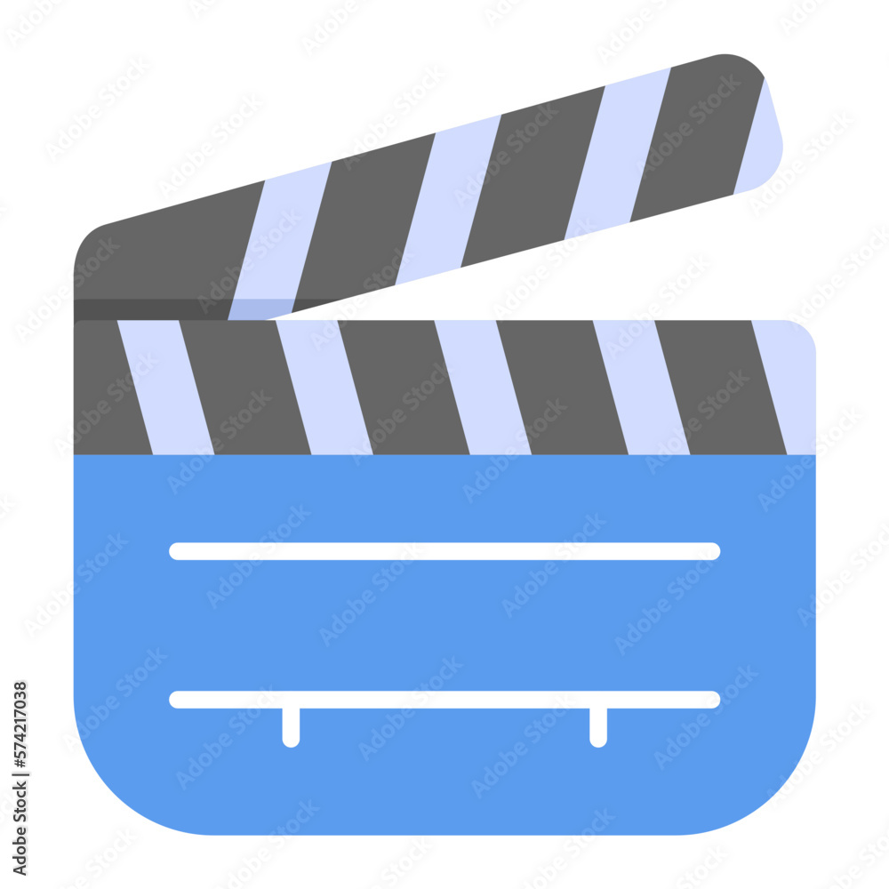 Obraz premium Film Studio Flat Multicolor Icon