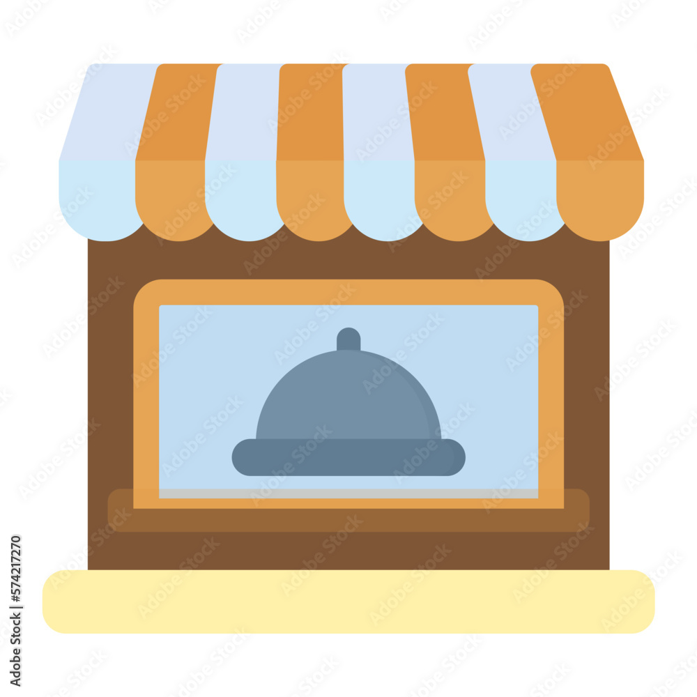 Restaurant Flat Multicolor Icon Restaurant Flat Multicolor Icon