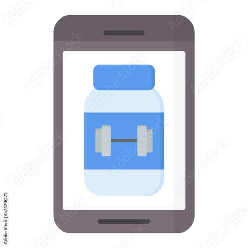 Protein Powder Flat Multicolor Icon