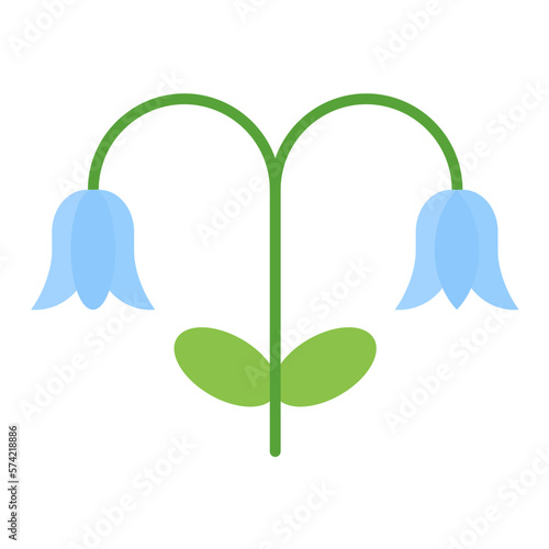 Bluebell Flat Multicolor Icon