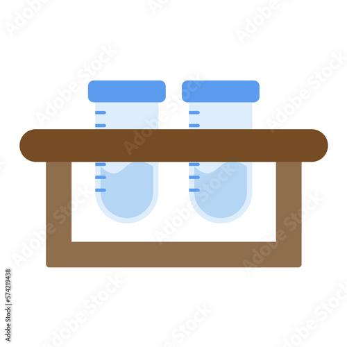 Blood Samples Flat Multicolor Icon