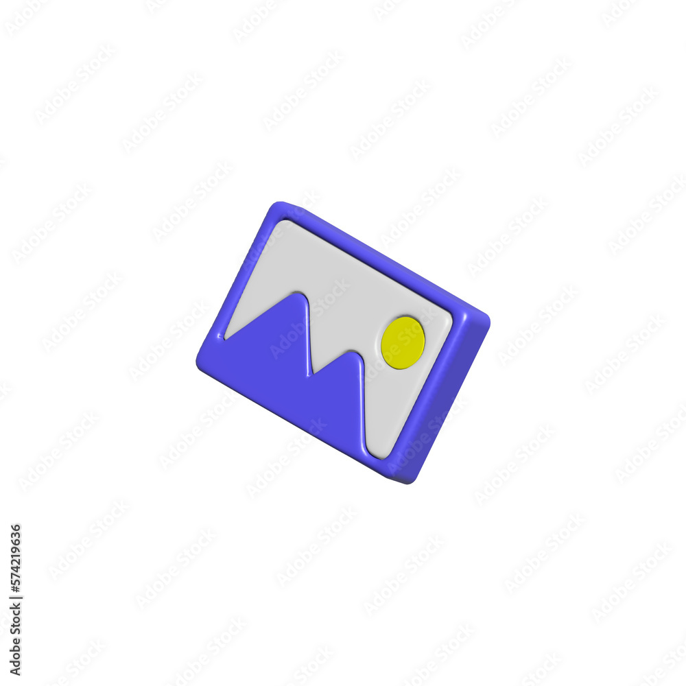 Image photo gallery 3d icon Image photo gallery 3d icon
