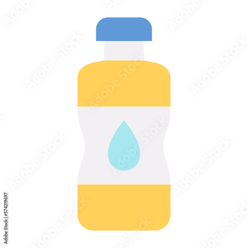 Liquid Dish Washer Flat Multicolor Icon