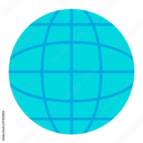 Worldwide Flat Multicolor Icon