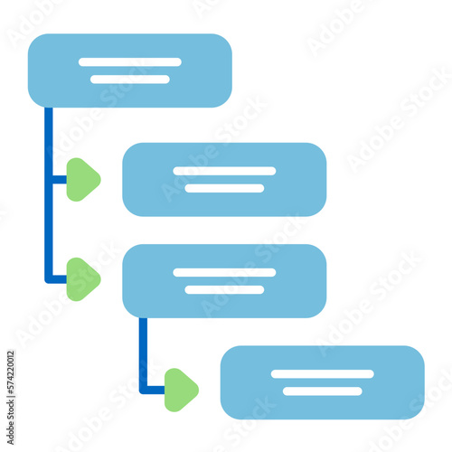 Dependencies Flat Multicolor Icon