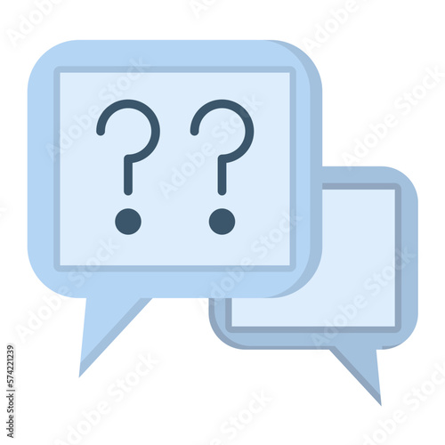 Questions Flat Multicolor Icon