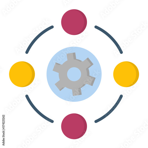 Project Requirements Flat Multicolor Icon