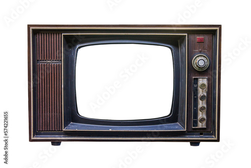 Classic Vintage Retro Style television with cut out screen