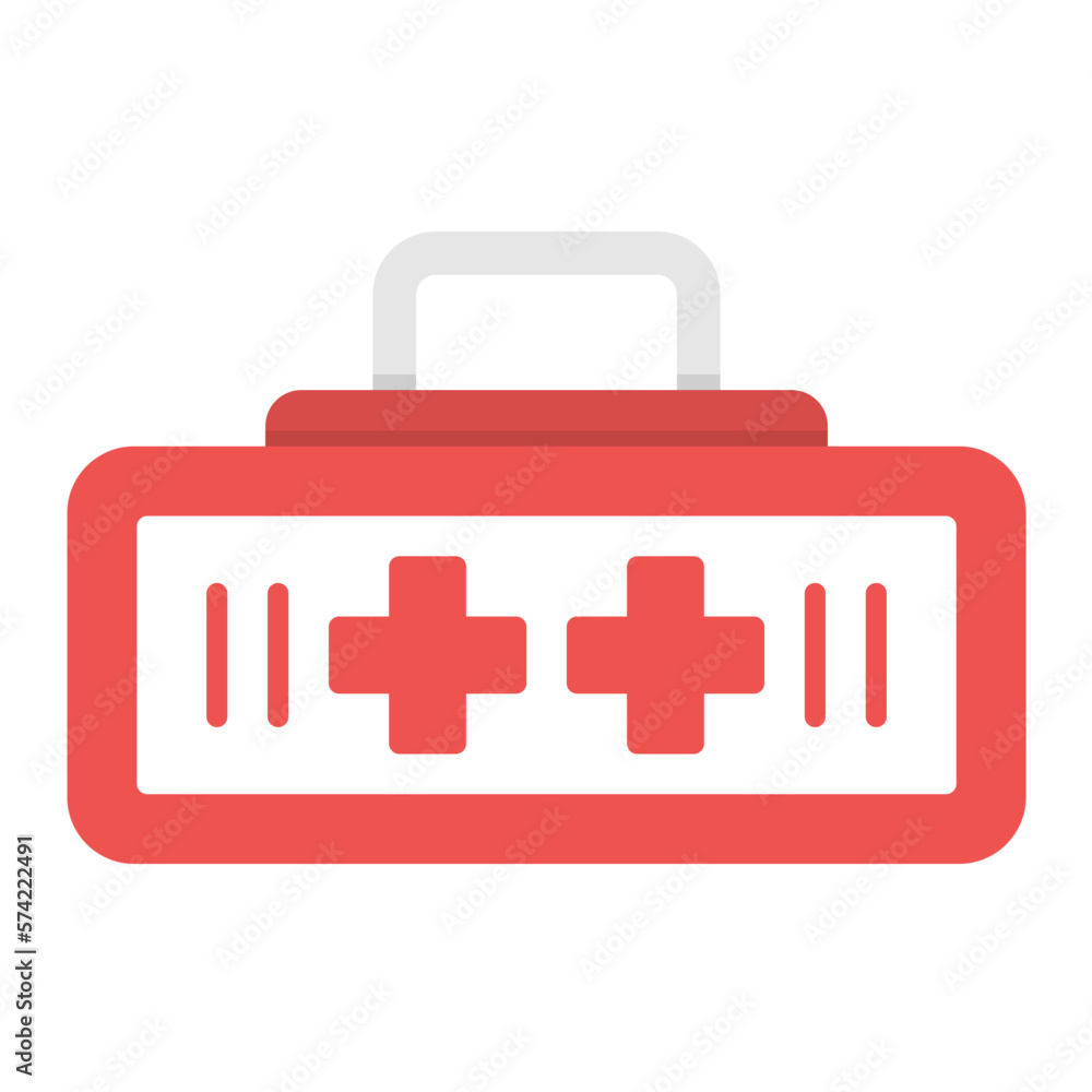 Obraz premium First Aid Kit Flat Multicolor Icon