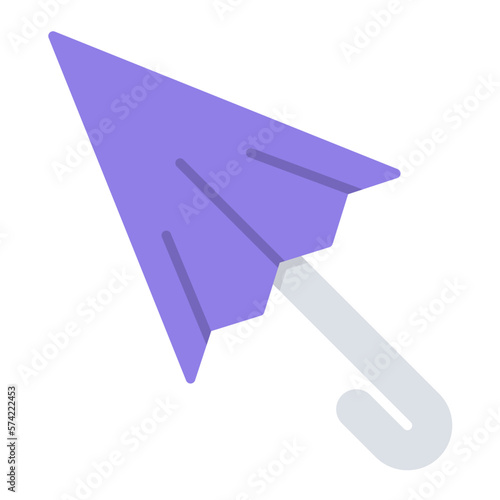 Closed Umbrella Flat Multicolor Icon