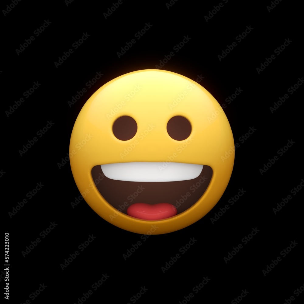 Fototapeta premium Grinning Smiley Face