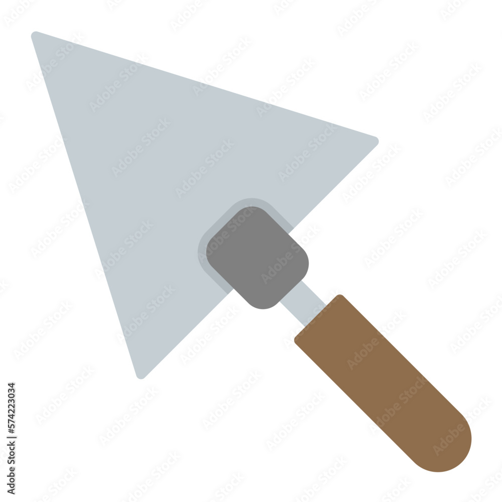 Trowel Flat Multicolor Icon Trowel Flat Multicolor Icon
