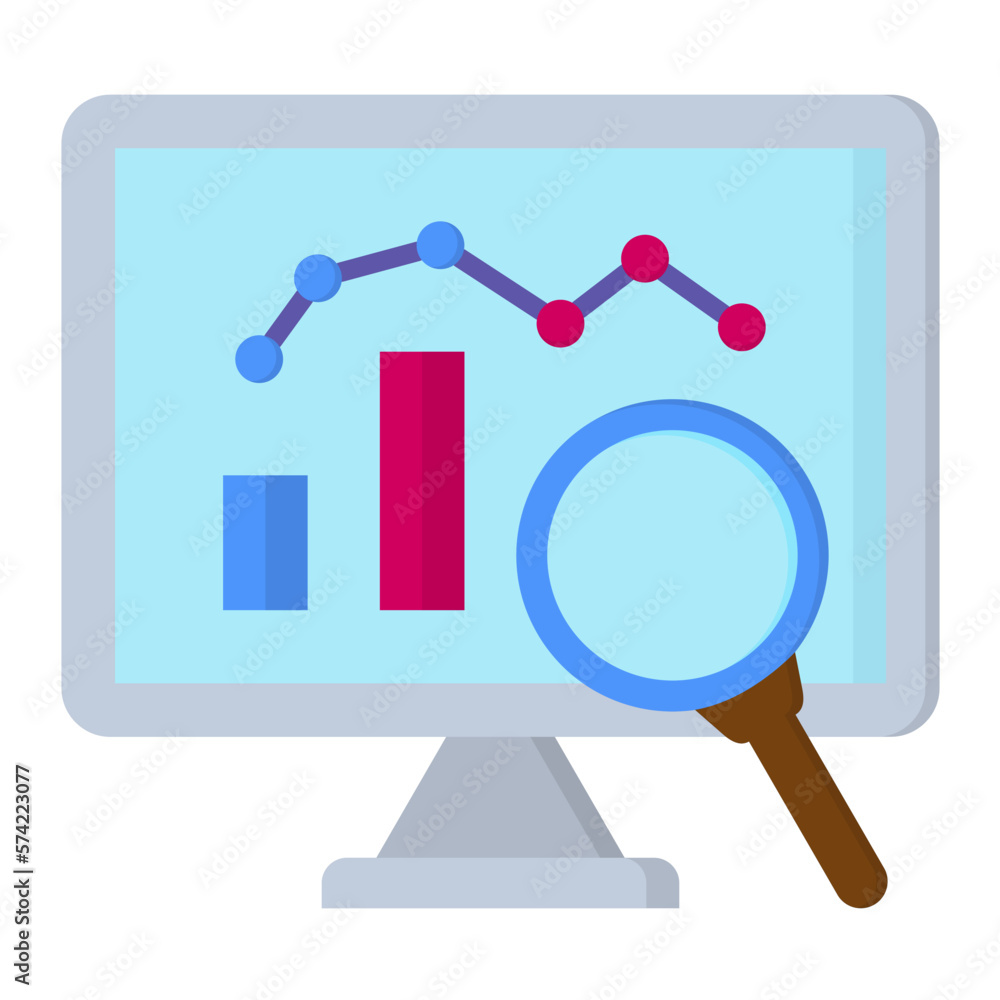 Analytics Flat Multicolor Icon Analytics Flat Multicolor Icon