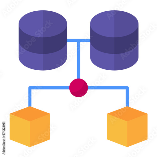 Massive Information Flat Multicolor Icon
