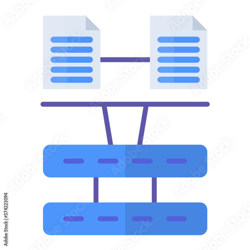 Load balancing Flat Multicolor Icon